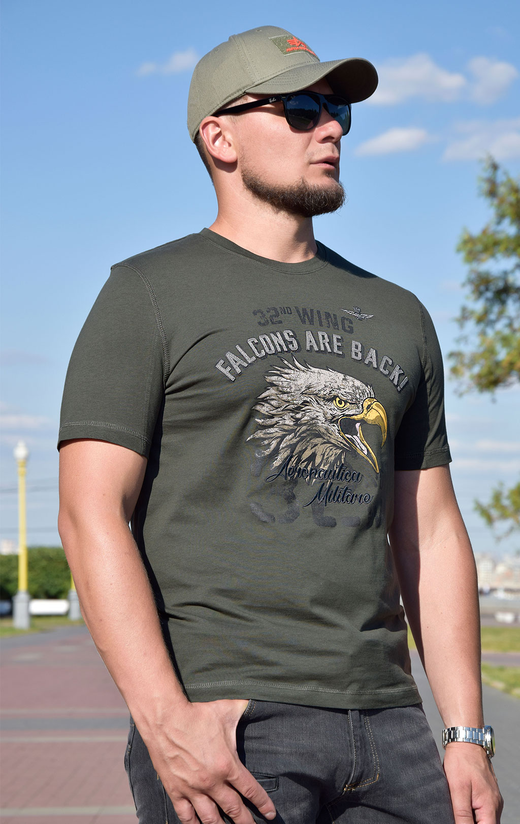 Футболка AERONAUTICA MILITARE FW 22/23/BD verdone (TS 2014) 