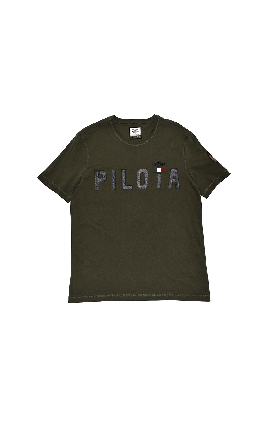 Футболка AERONAUTICA MILITARE big size SS 21/TR verde scuro (TS 1851) 