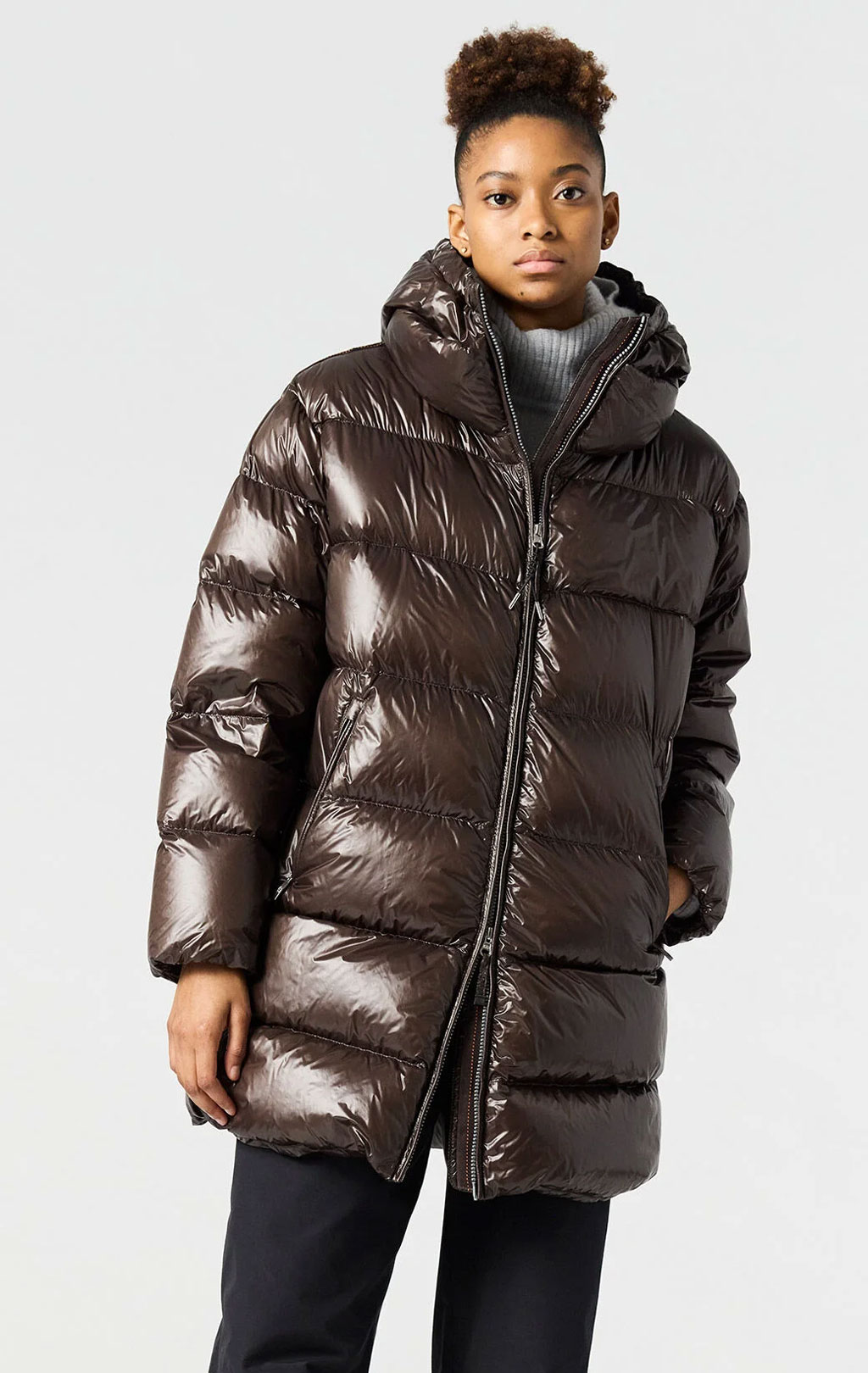Женская куртка-пуховик PARAJUMPERS IVONNE FW 25/26 earth brown 