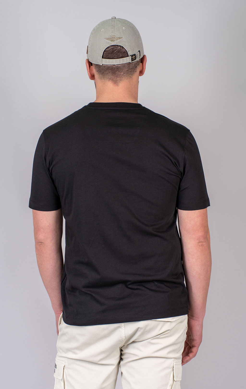 Футболка AERONAUTICA MILITARE SS 25 m/TR jet black (TS 1580) 