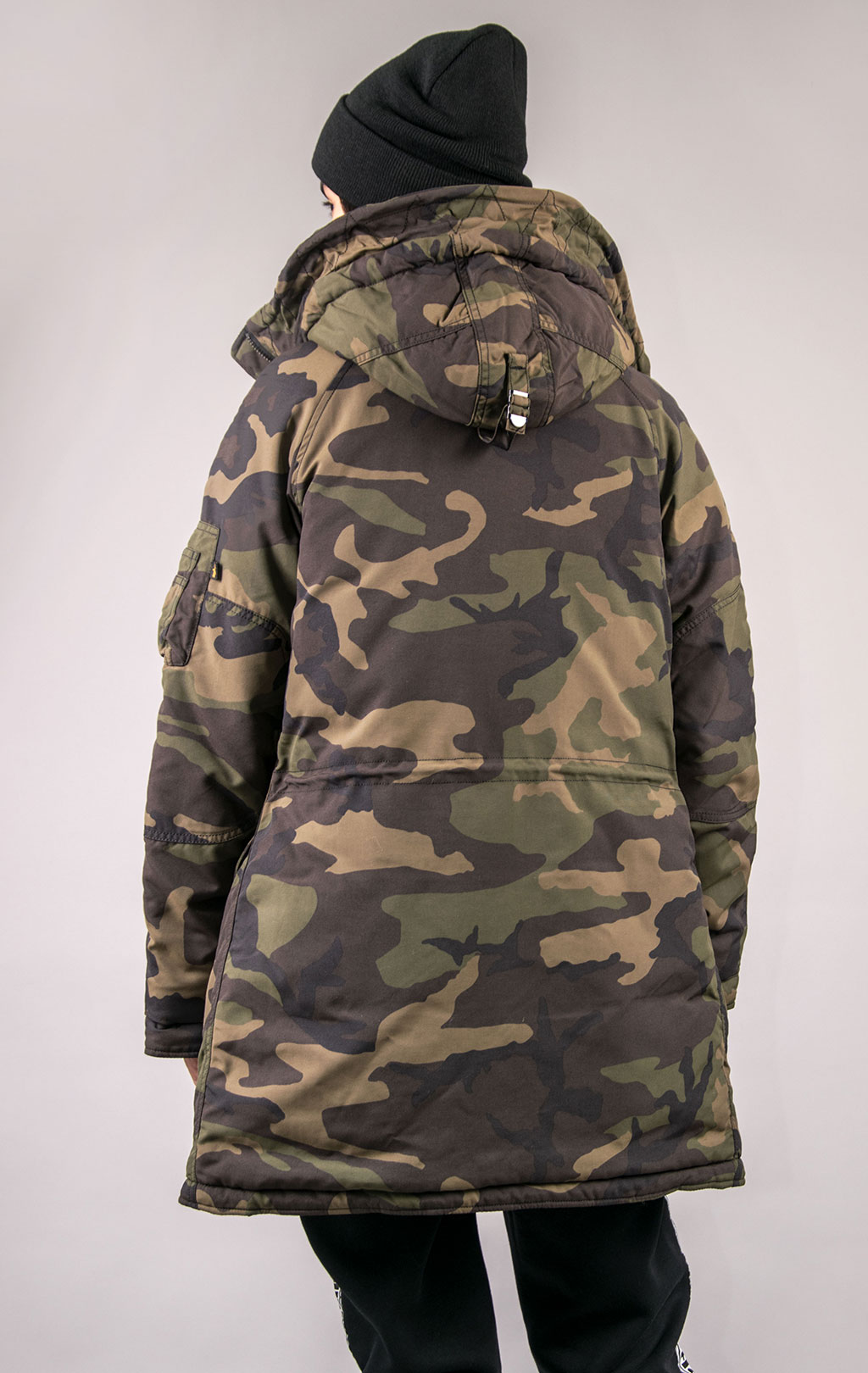 Женская аляска ALPHA INDUSTRIES ALTITUDE MOD PARKA N-3B FW 22/23 m dark woodland camo 