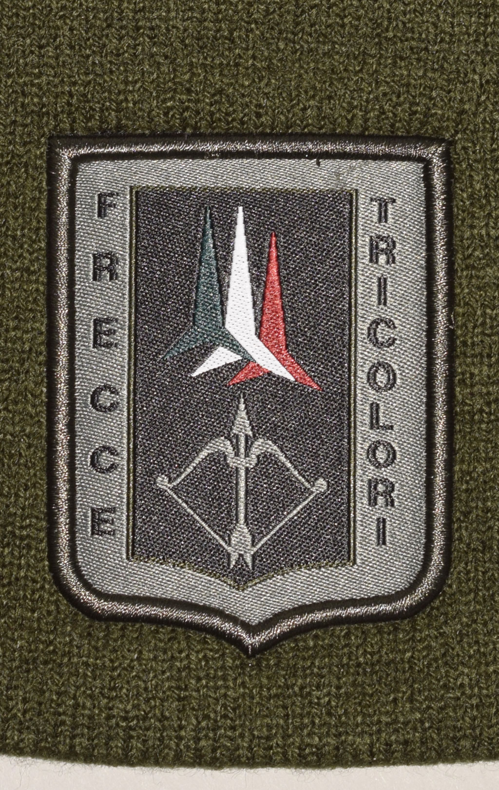 Шапка вязаная AERONAUTICA MILITARE FW 23/24/CN verde militare (CU 036)