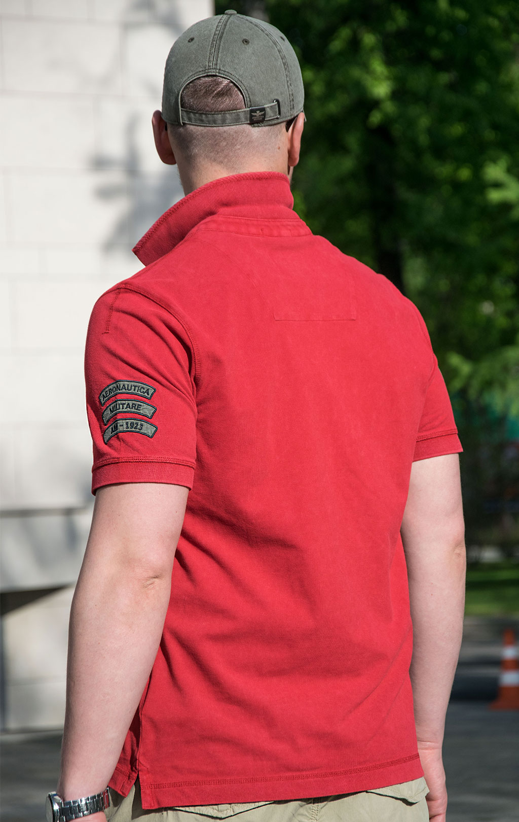 Футболка-поло AERONAUTICA MILITARE SS 23/TR rosso (PO 1680) 