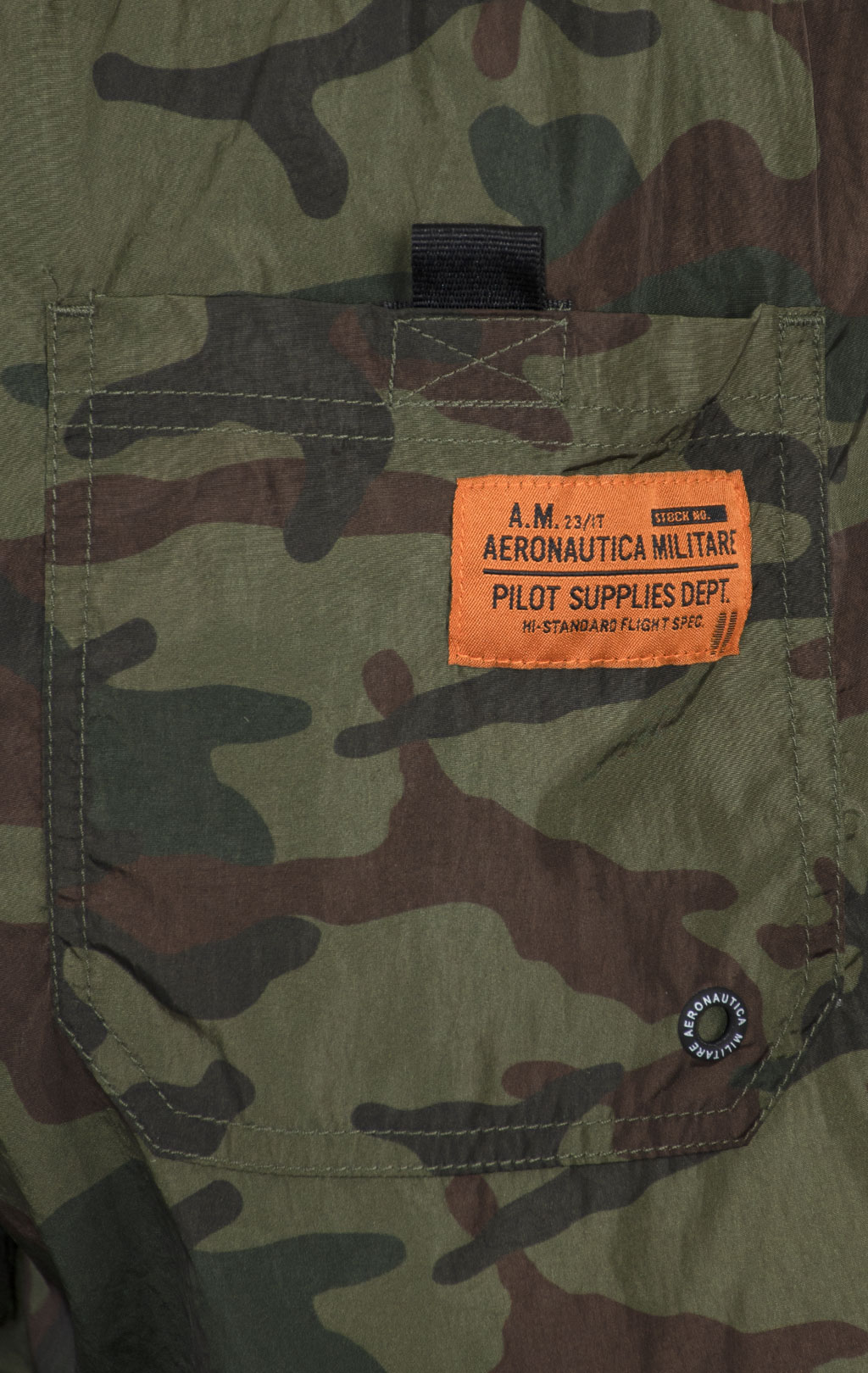 Шорты плавательные AERONAUTICA MILITARE SS 25 m/CN camou military olive (BW 227) 