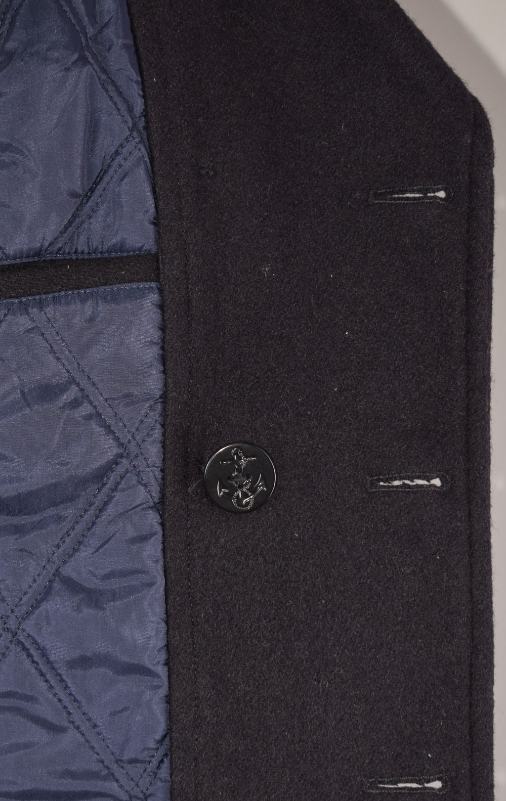 Бушлат морской Arizona PEACOAT шерсть75/нейлон25 black б/у Доминикана