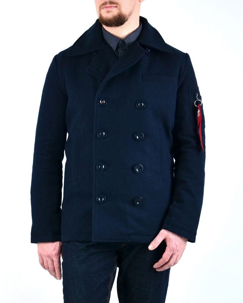 Бушлат морской ALPHA INDUSTRIES PEACOAT VF navy 