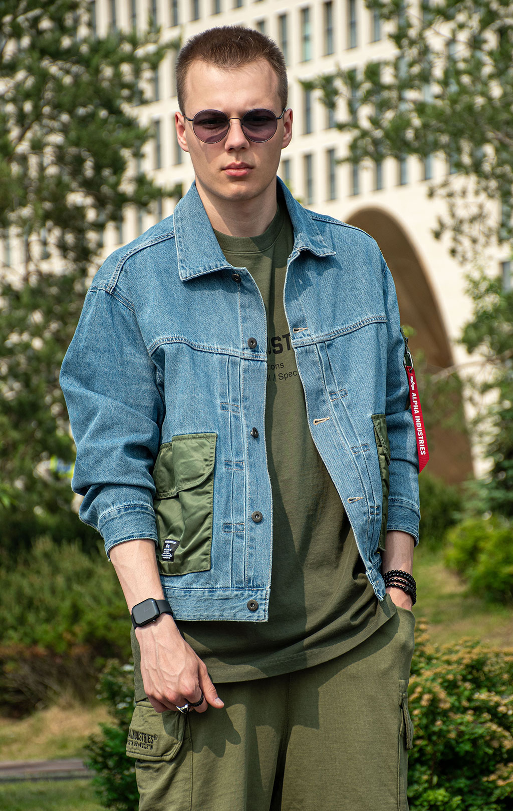 Ветровка ALPHA INDUSTRIES DENIM JACKET SS 25 m replica blue 