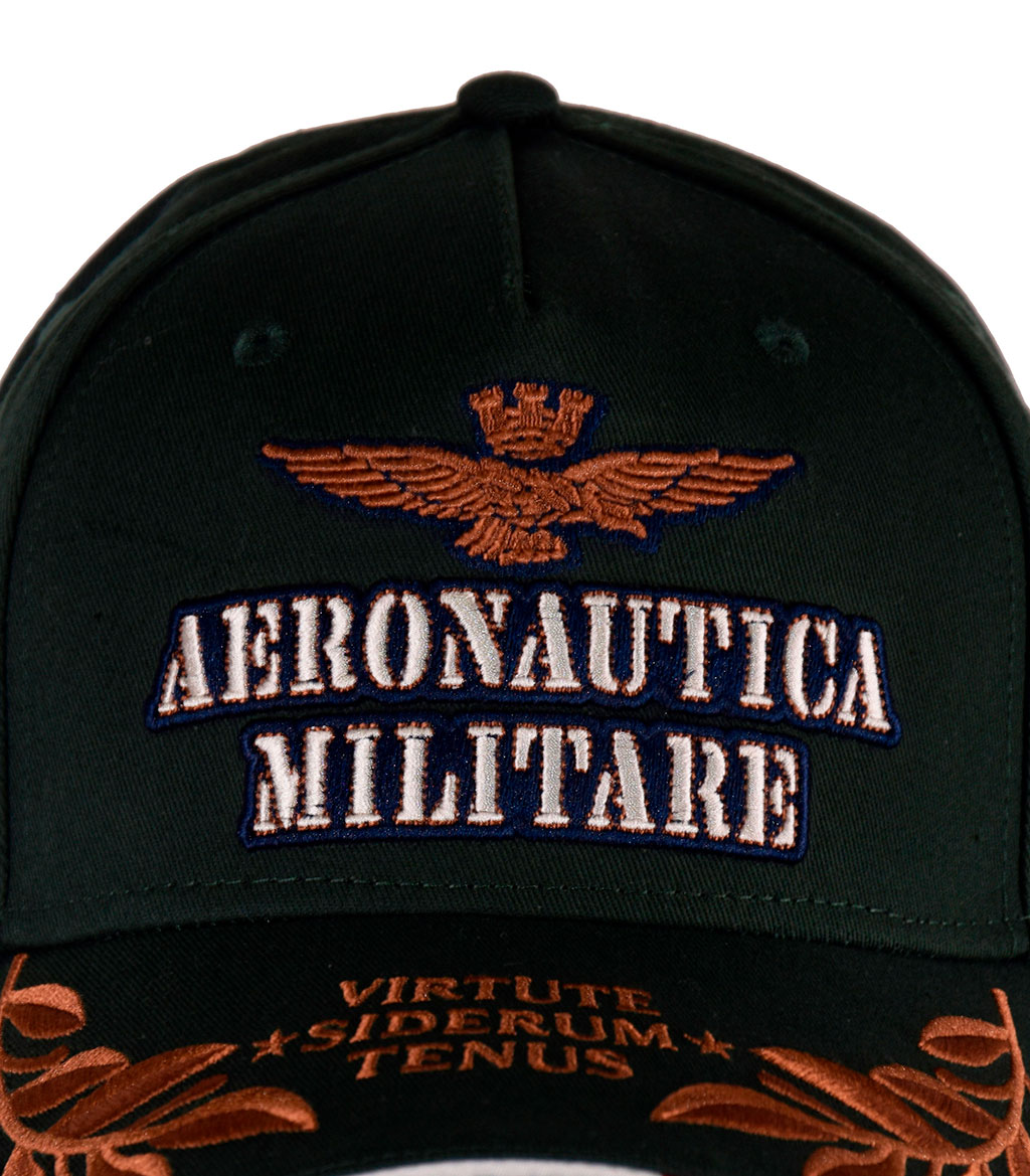 Бейсболка AERONAUTICA MILITARE verde bandiera (HA 995)