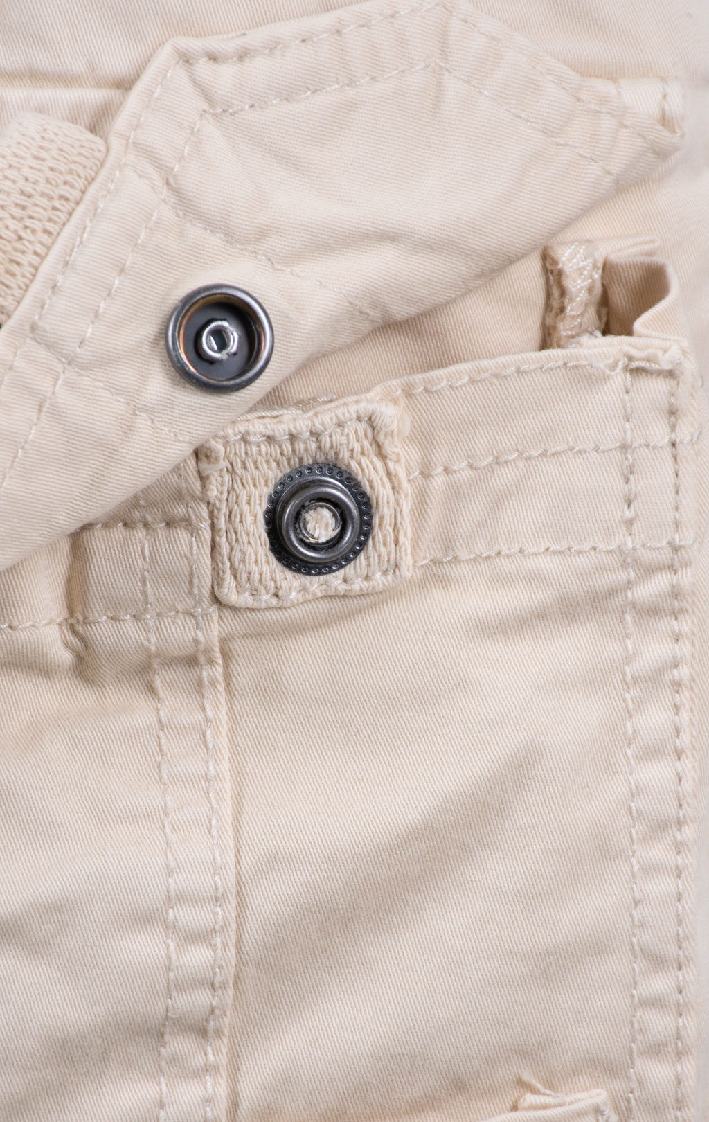 Шорты карго ALPHA INDUSTRIES CREW SHORT PATCH vintage white 