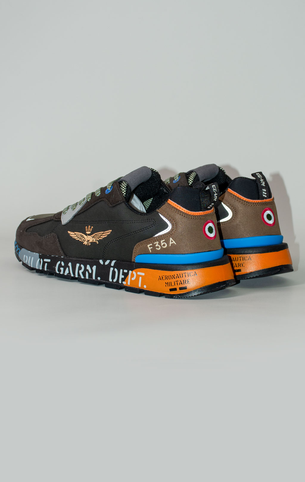 Кроссовки AERONAUTICA MILITARE (SC 0276) FW 25/26/CN multicolor/black/sabbia 