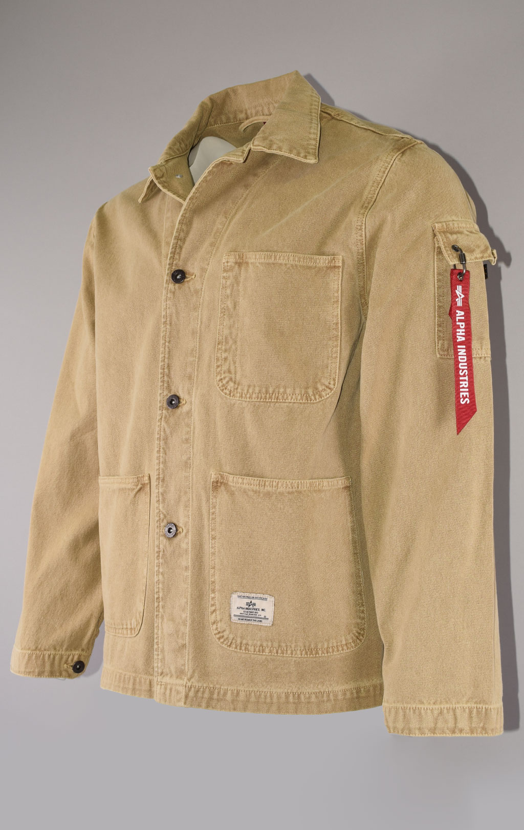 Ветровка ALPHA INDUSTRIES UTILITY CHORE COAT N-3 SS 22 m vintage khaki 