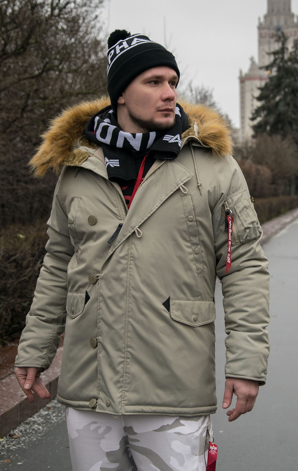 Аляска ALPHA INDUSTRIES EXPLORER khaki 