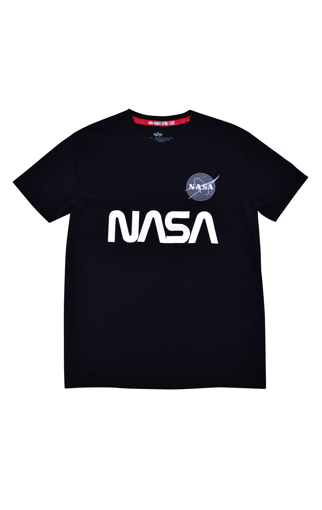 Футболка ALPHA INDUSTRIES NASA Reflective black 