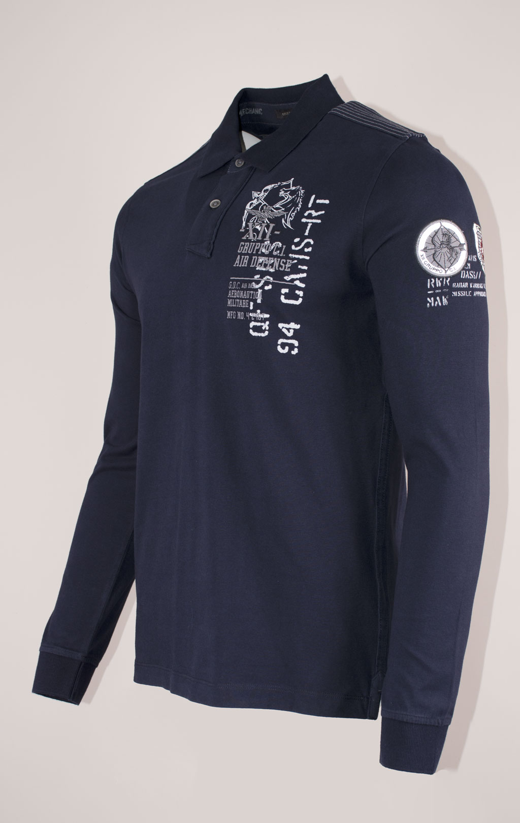 Поло-лонгслив AERONAUTICA MILITARE FW 24/25/TR dark blue (PO 1820) 