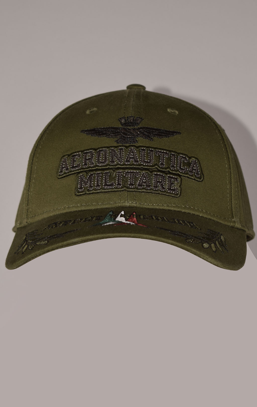Бейсболка AERONAUTICA MILITARE FW 22/23/CN verde militare (HA 1104)