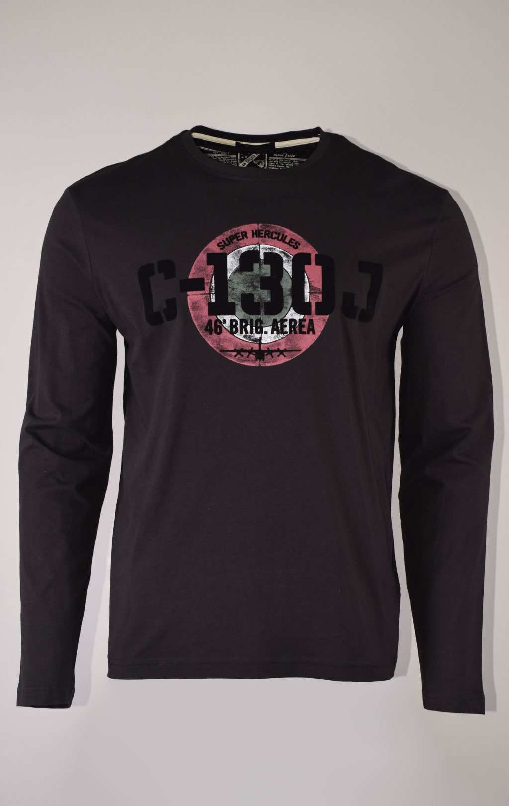 Лонгслив AERONAUTICA MILITARE FW 23/24/BD jet black (TS 2145)