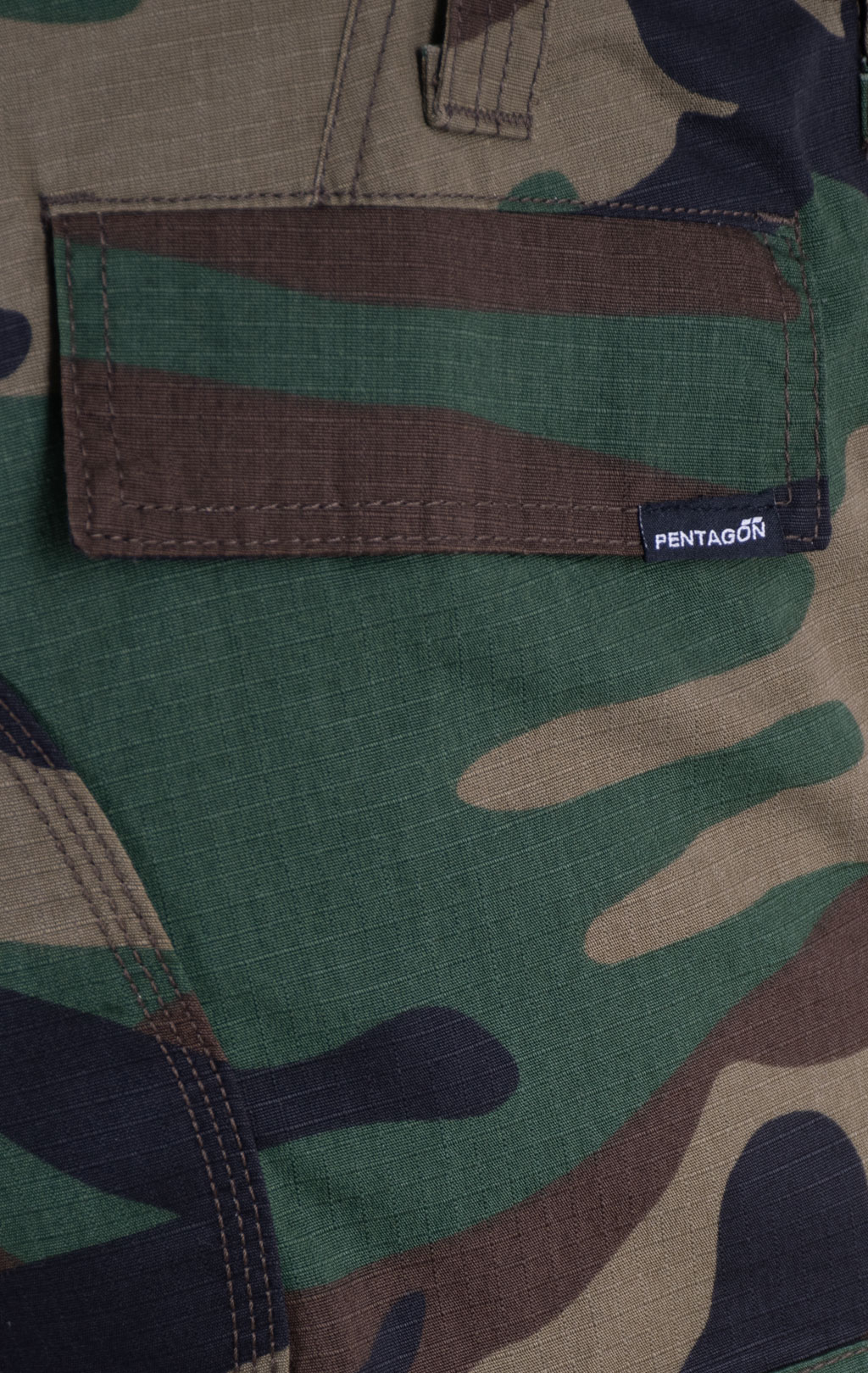 Брюки тактические Pentagon BDU 2.0 хлопок35%/полиэстер65% Rip-Stop camo woodland 05001 