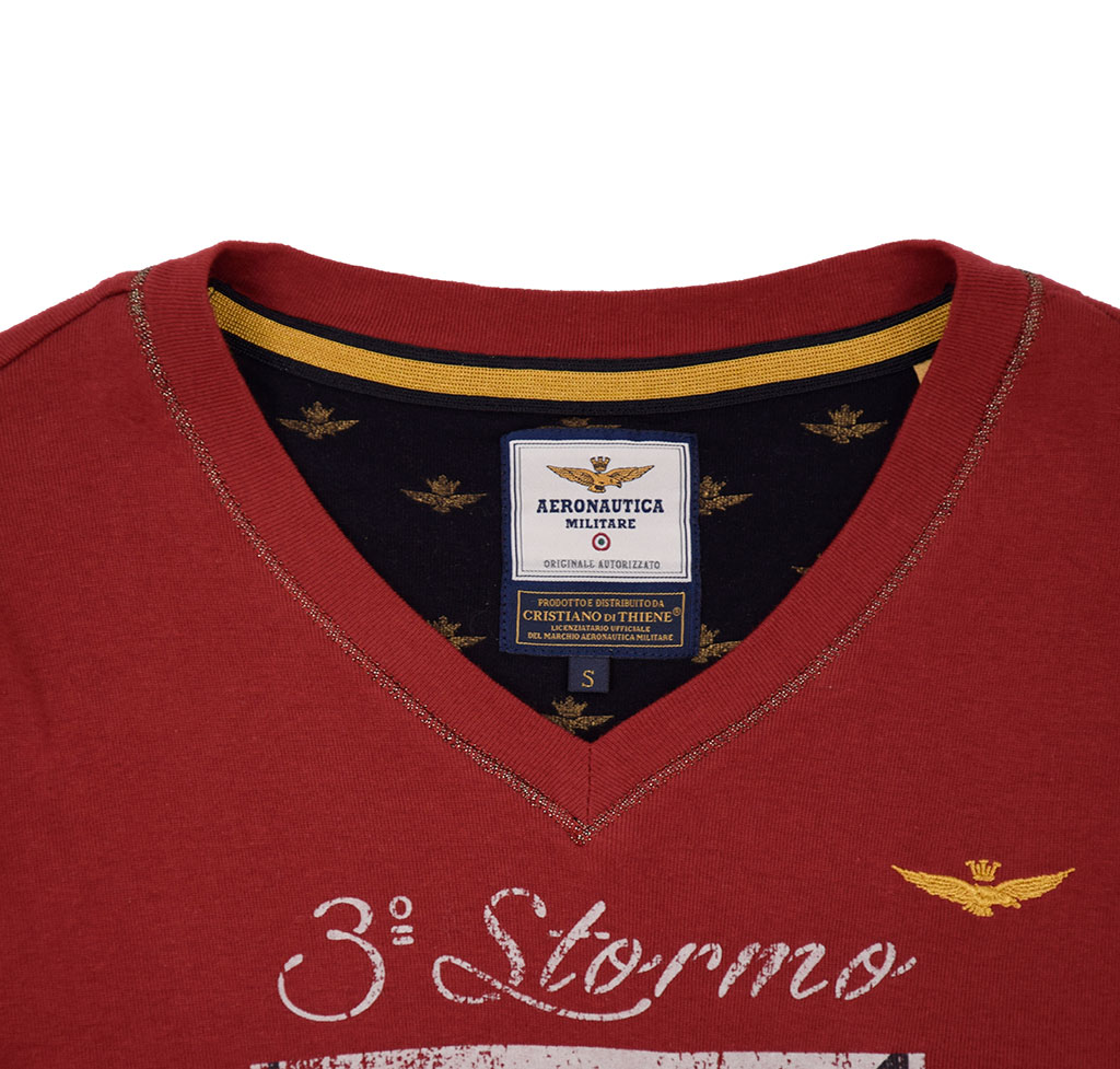 Женский лонгслив AERONAUTICA MILITARE rosso (TS 1547) 