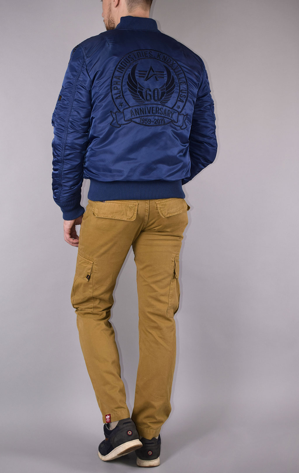 Бомбер ALPHA INDUSTRIES 60TH ANNIVERSARY MA-1 new navy 