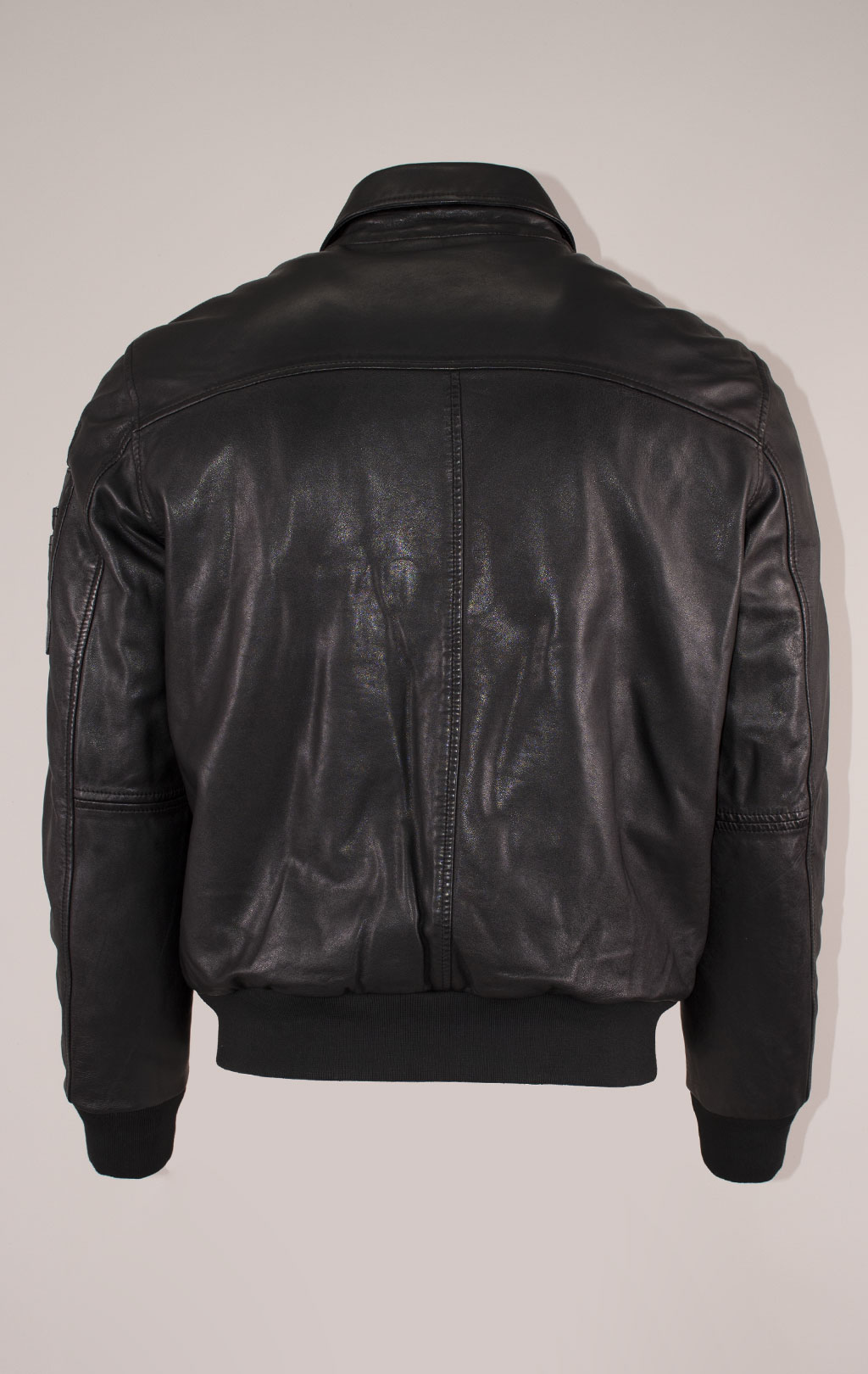 Куртка-пилот AERONAUTICA MILITARE big size кожа FW 24/25/IN nero (PN 950) 