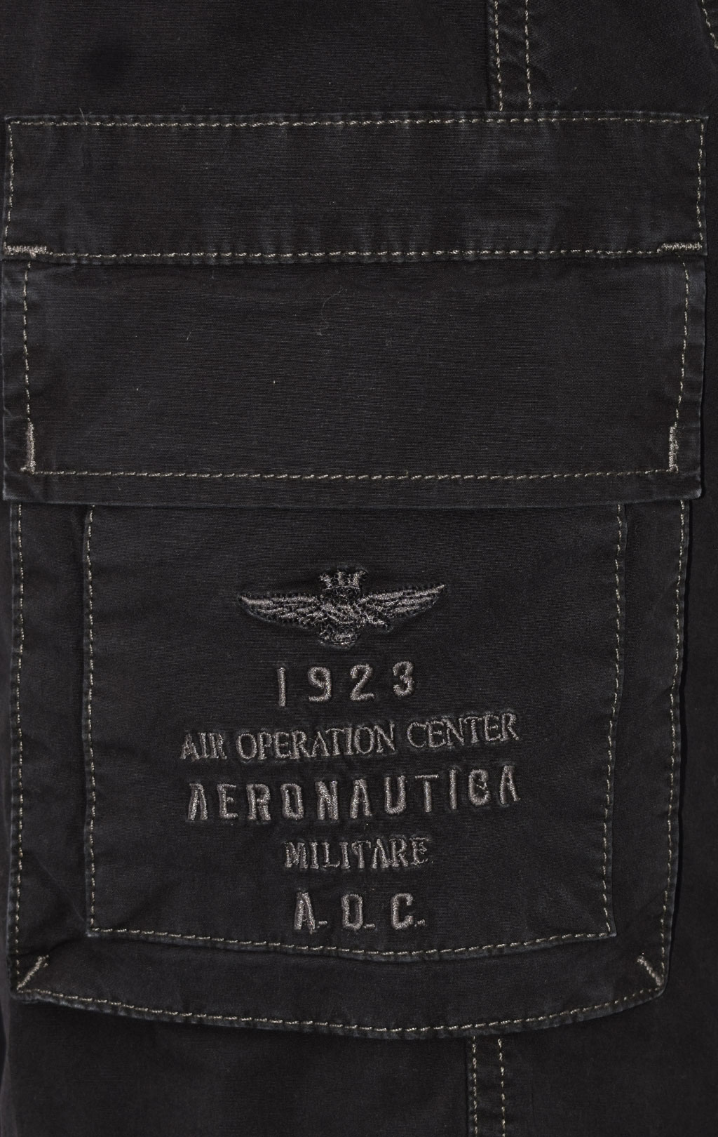 Брюки-карго AERONAUTICA MILITARE big size SS 22/AL jet black (PA 1482) 