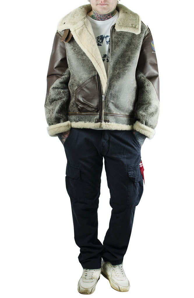 Куртка-пилот COCKPIT Vintage Sherling B-3 кожа (Z21A013W) 
