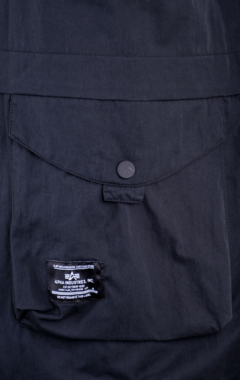 Ветровка-рубашка ALPHA INDUSTRIES SHORT SLEEVE MULTI POCKET ZIPPERED SHIRT JACKET SS 24 m black 