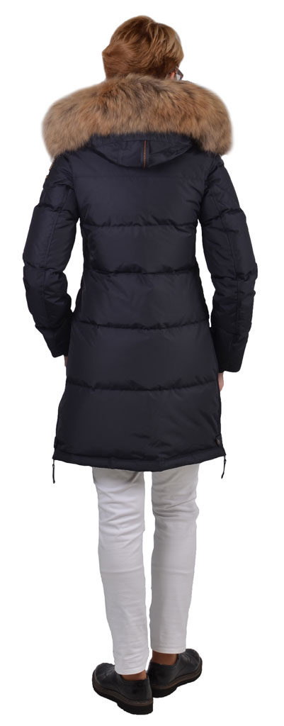 Женская куртка-пуховик PARAJUMPERS LONG BEAR navy 