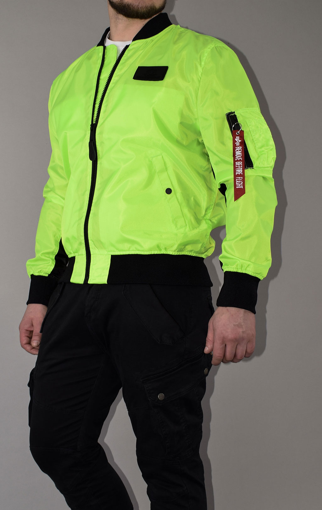 Бомбер ALPHA INDUSTRIES NEON MA-1 neon green 