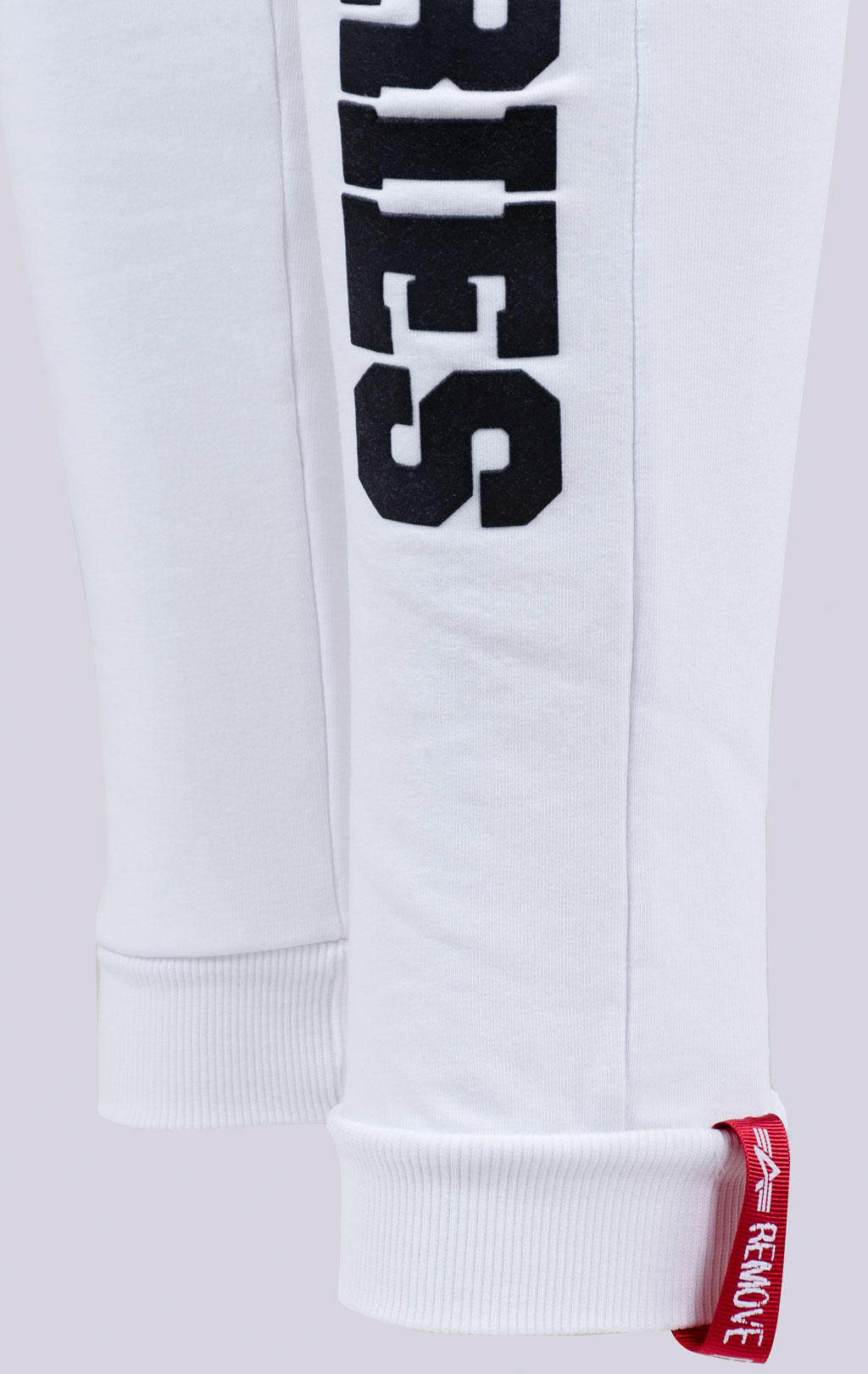 Брюки спортивные джоггеры ALPHA INDUSTRIES BIG LETTERS JOGGER white 