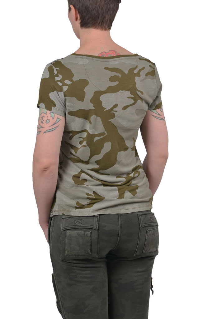 Женская футболка AERONAUTICA MILITARE camo (TS 1214)