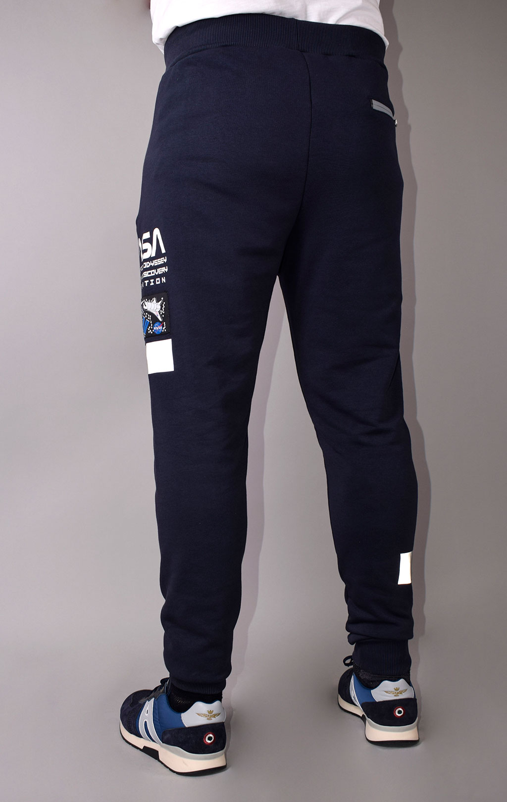 Брюки спортивные джоггеры ALPHA INDUSTRIES NASA ODYSSEY JOGGER rep. blue 