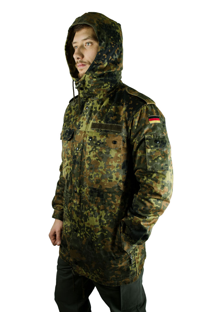 Парка с подстёжкой flecktarn б/у Германия