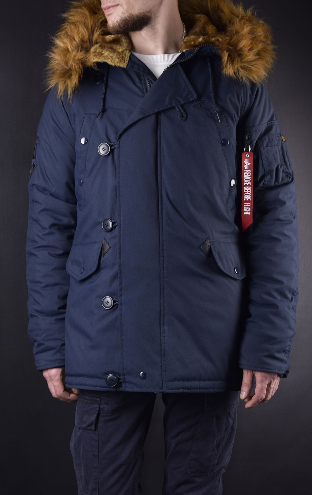 Аляска ALPHA INDUSTRIES EXPLORER big size rep. blue 