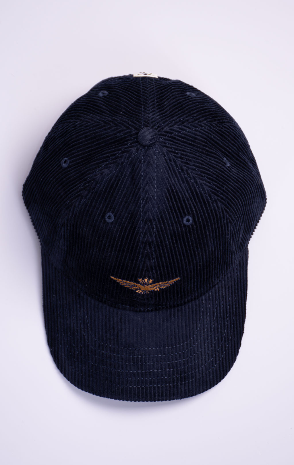 Бейсболка AERONAUTICA MILITARE вельвет FW 26/27/CN blue navy (HA 1262) 