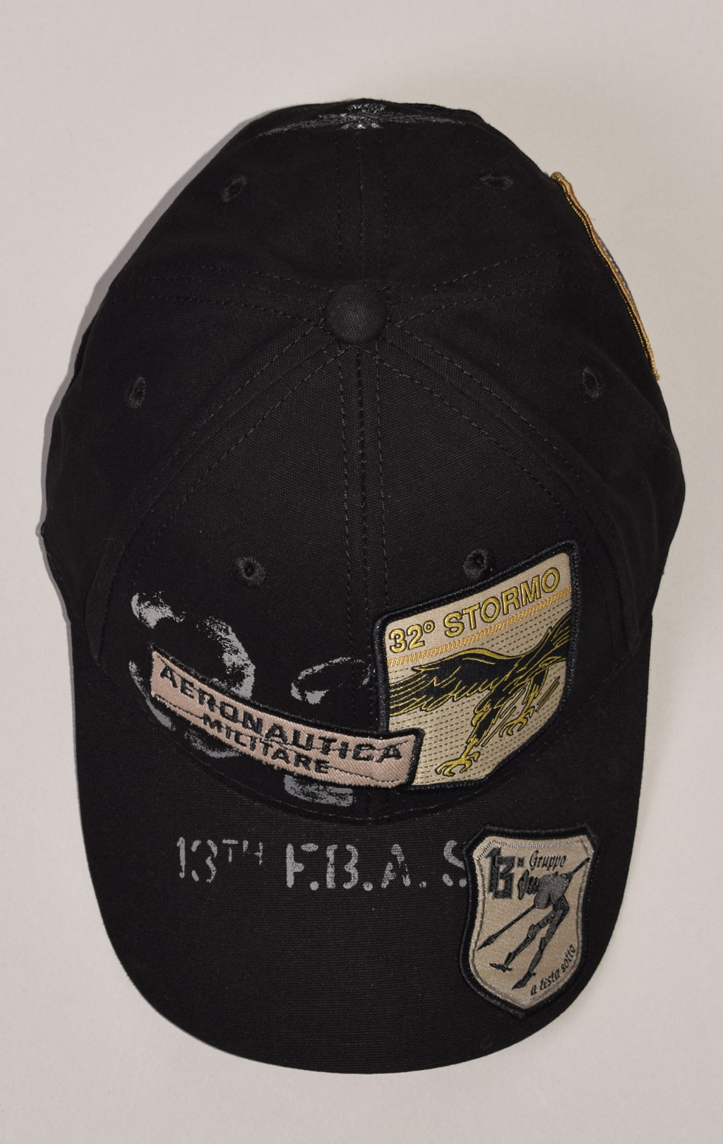 Бейсболка AERONAUTICA MILITARE FW 22/23/CN jet black (HA 1118)