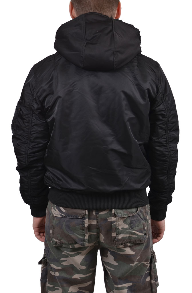 Куртка-бомбер лётная ALPHA INDUSTRIES D-Tec VF MA-1 black 