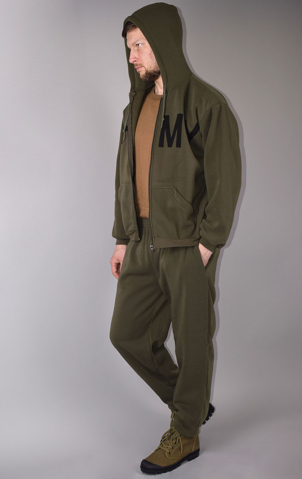 Костюм беговой Fostex ARMY хлопок35%/полиэстер65% olive 