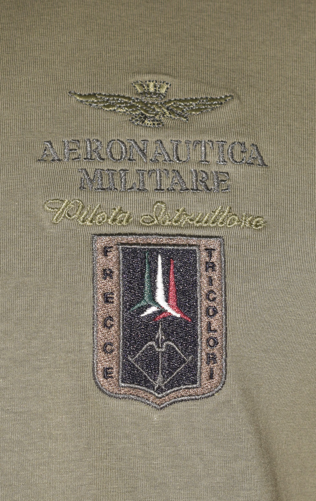 Лонгслив AERONAUTICA MILITARE FW 22/23/BD verde militare (TS 2003) 