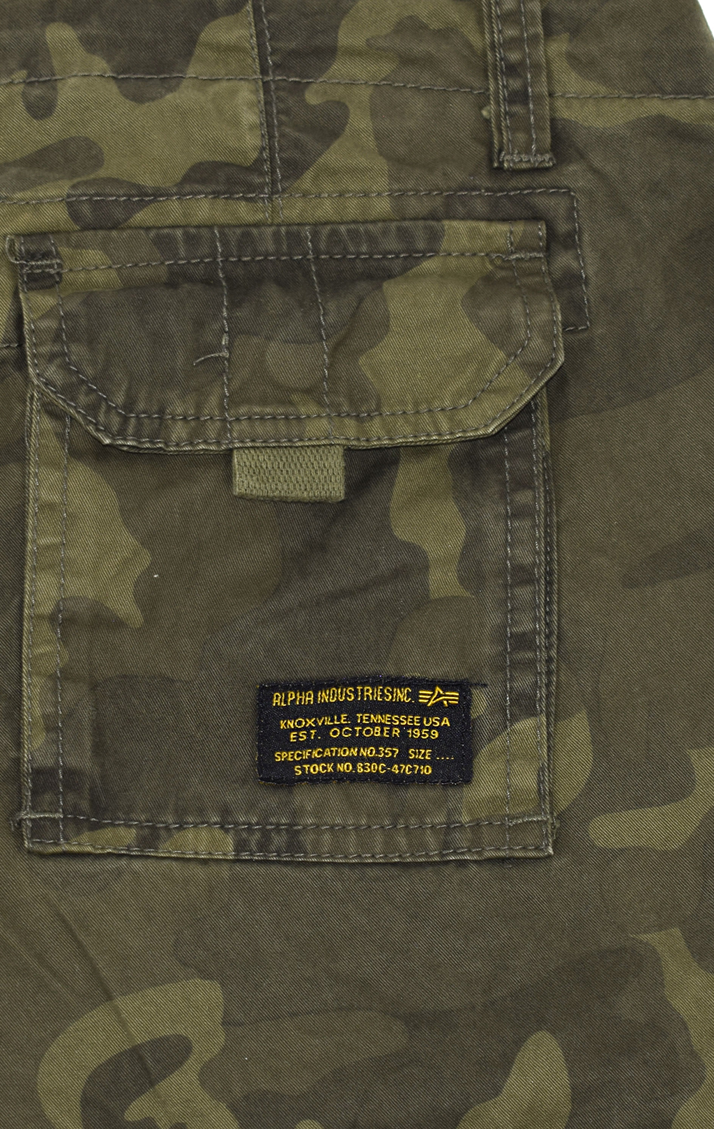 Брюки-карго ALPHA INDUSTRIES JET PANT olive camo (#101212) 