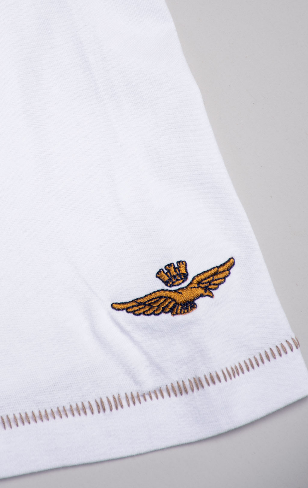 Футболка AERONAUTICA MILITARE SS 26/BD off white (TS 2542) 