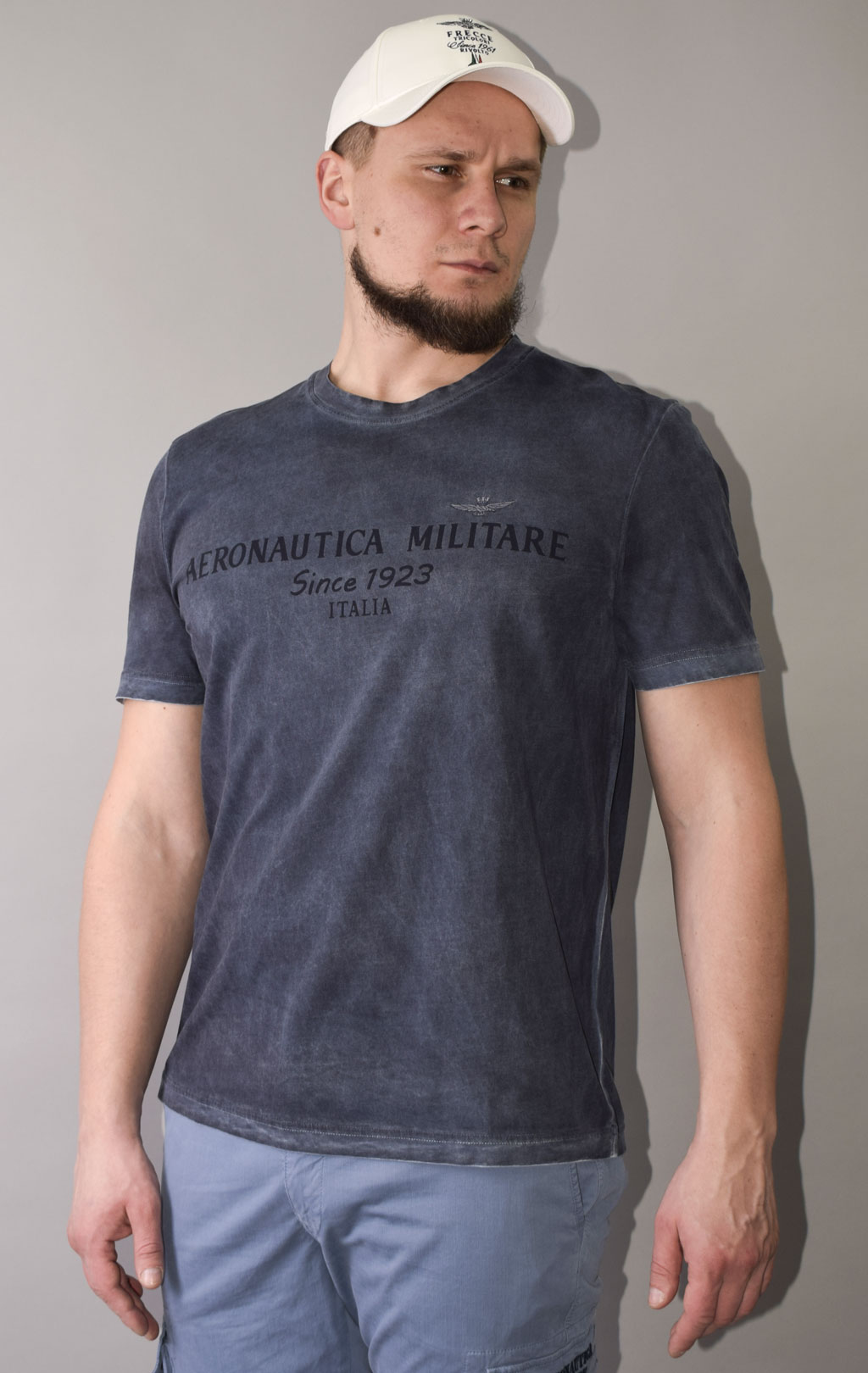 Футболка AERONAUTICA MILITARE big size SS 23/IN blue navy (TS 2073) 