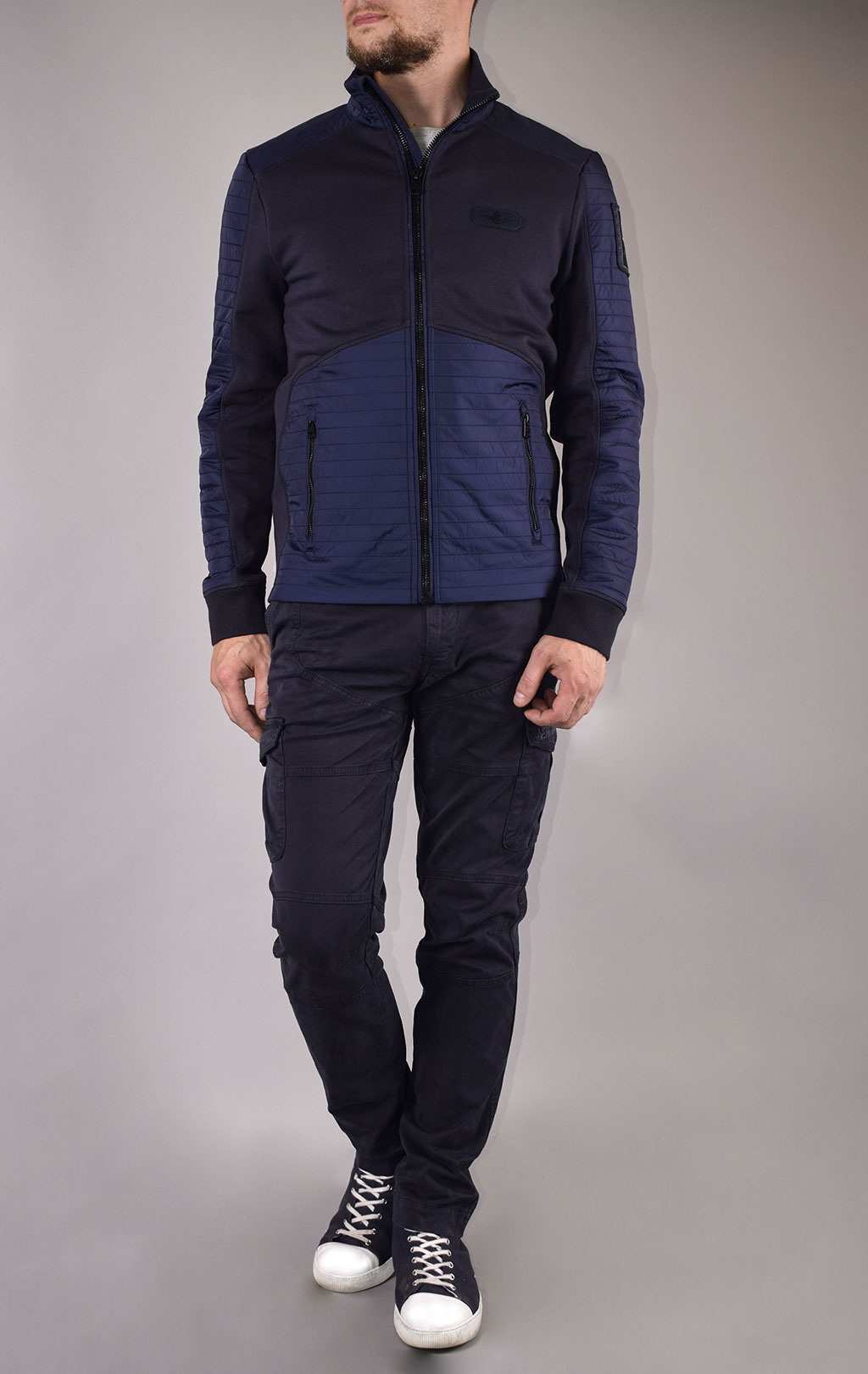 Толстовка-куртка AERONAUTICA MILITARE FW 19/20 blue navy (AF 380) 