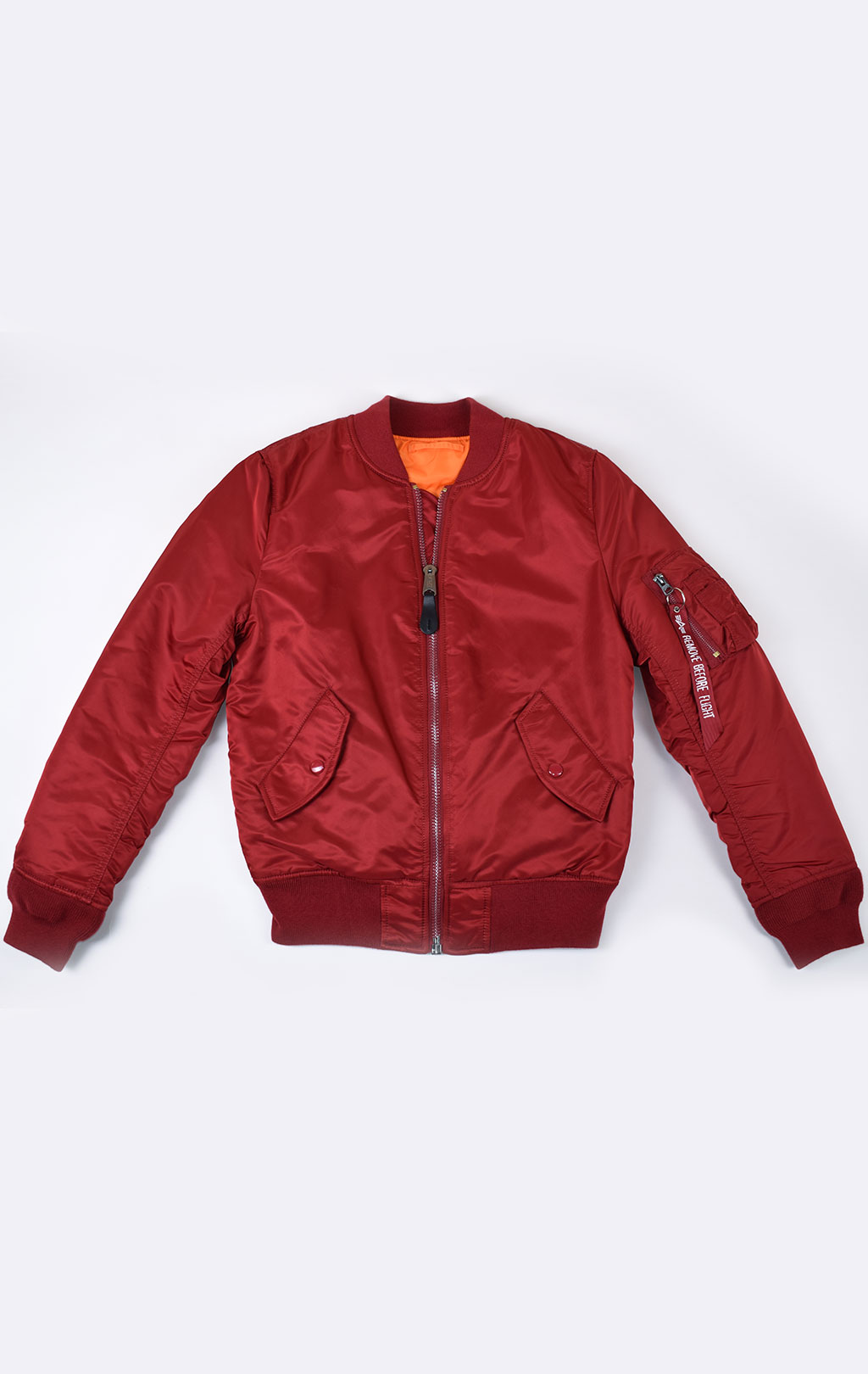 Женский бомбер ALPHA INDUSTRIES MA-1 W red commander 