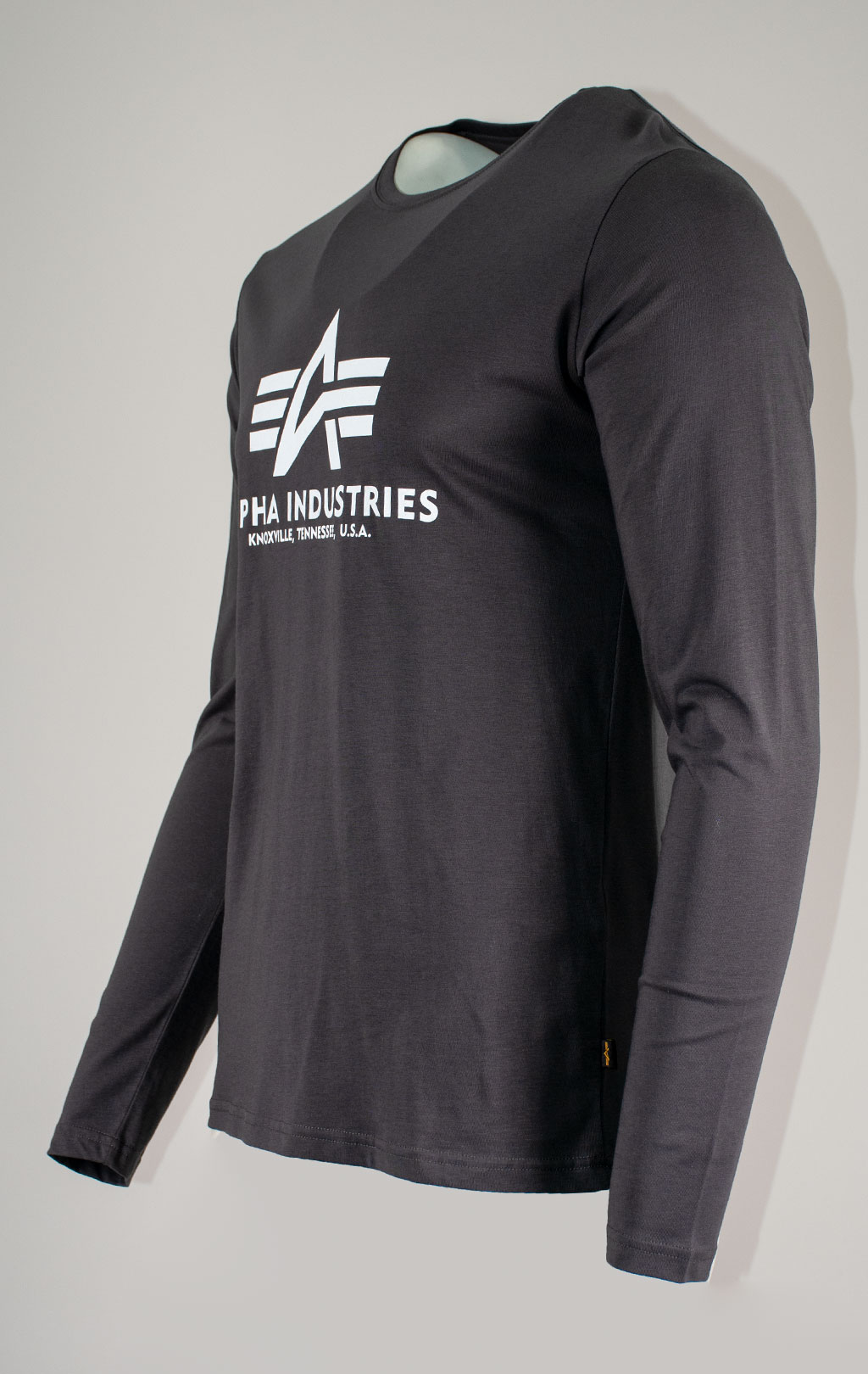 Лонгслив ALPHA INDUSTRIES BASIC LS vintage grey 