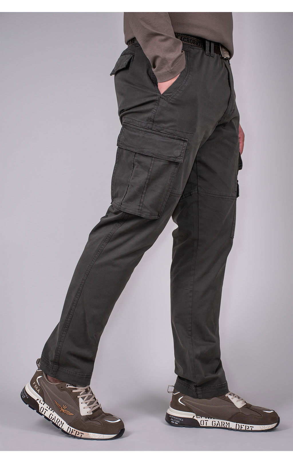 Брюки-карго AERONAUTICA MILITARE плотные FW 24/25/BD dark musk (PA 1632) 