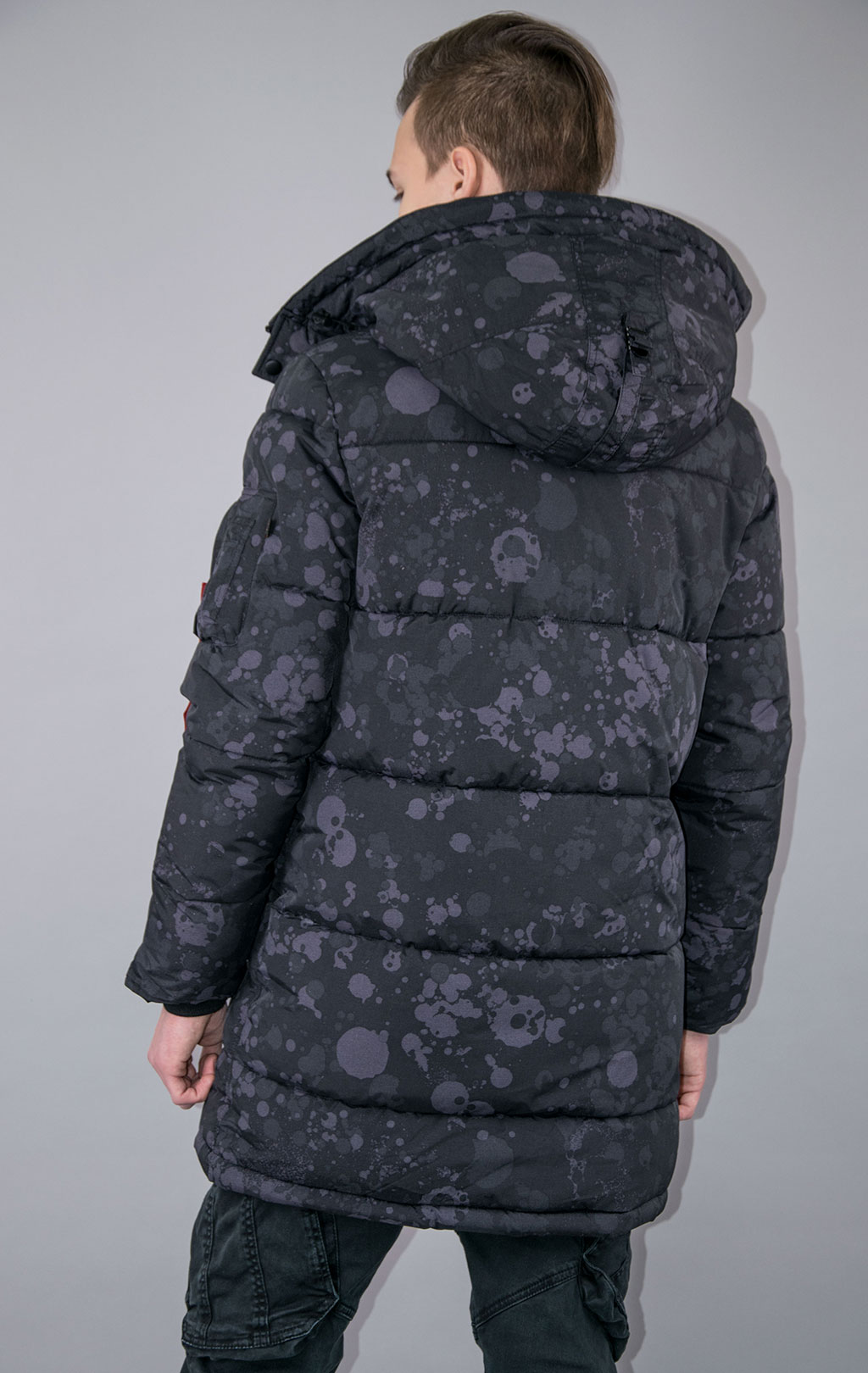 A quilted parka discount