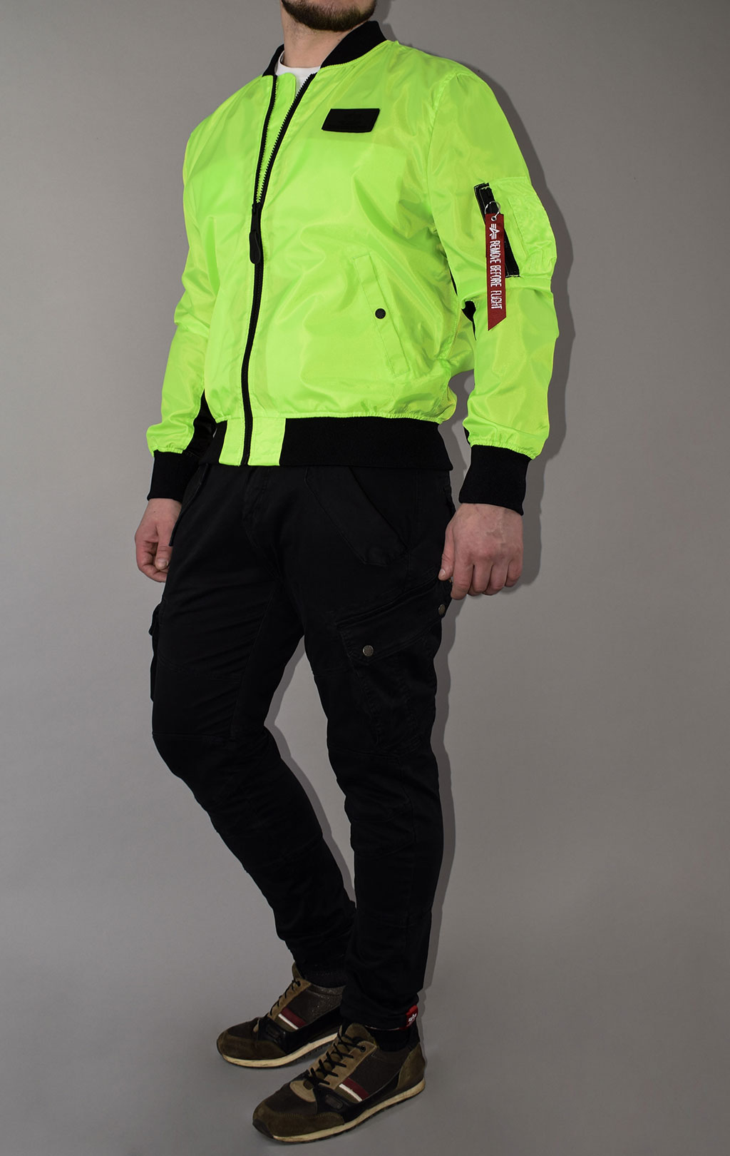 Бомбер ALPHA INDUSTRIES NEON MA-1 neon green 