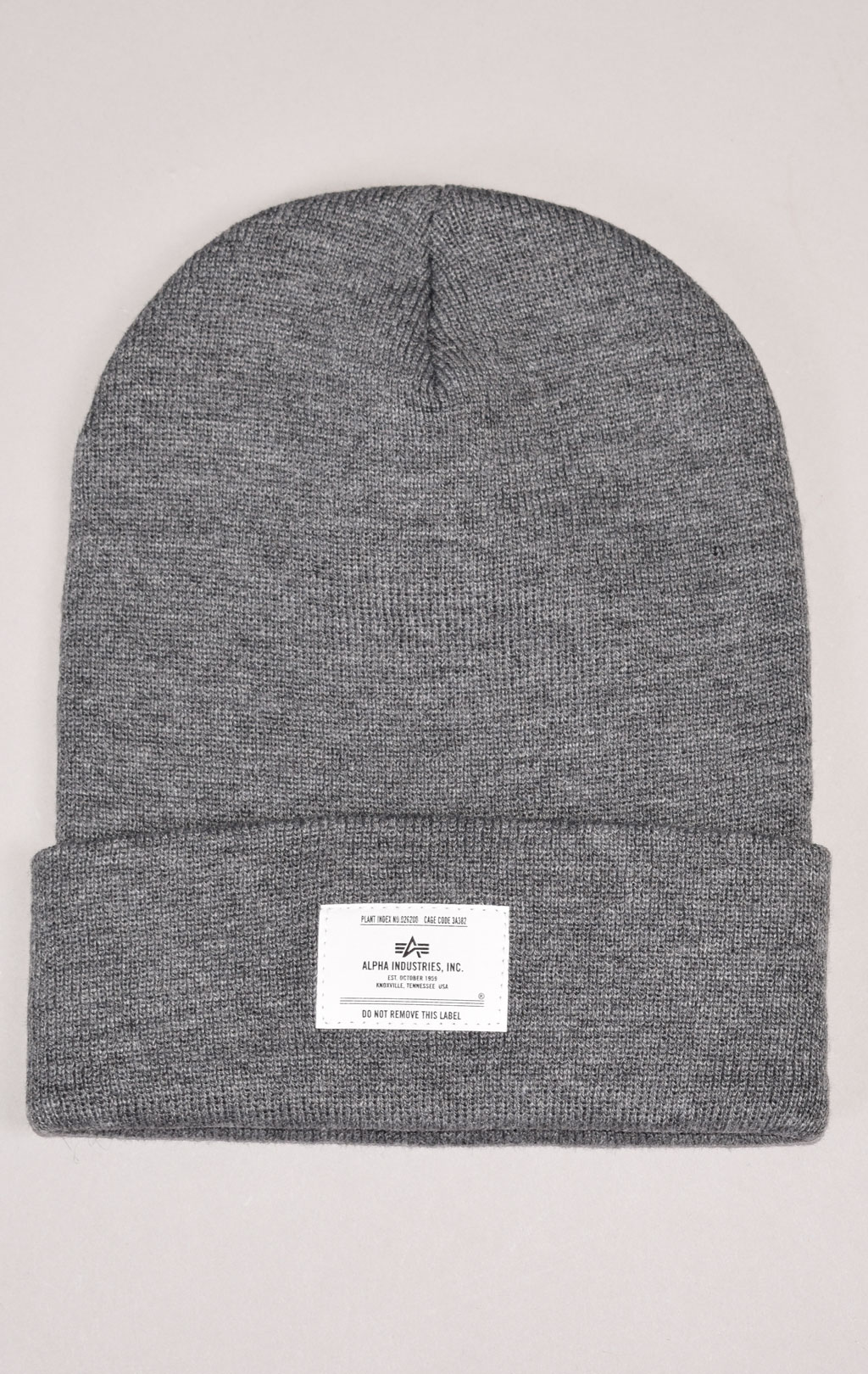 Шапка ALPHA INDUSTRIES ESSENTIAL BEANIE FW 21/22 medium charcoal heather 