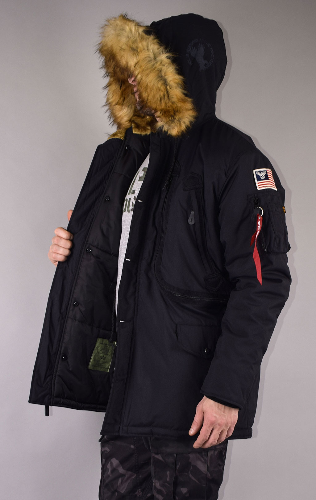 Аляска ALPHA INDUSTRIES POLAR black 